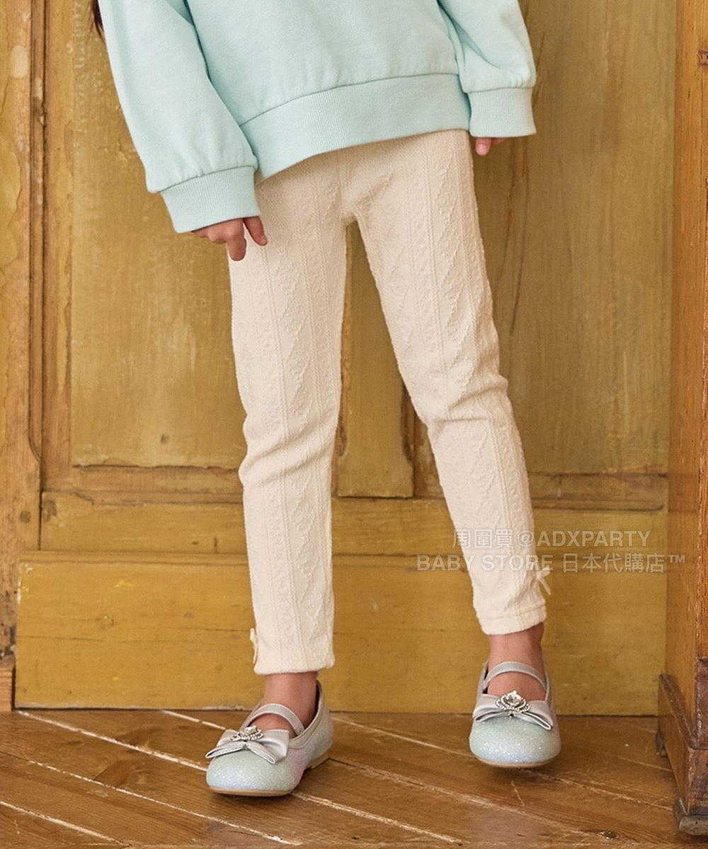 日本童裝 aF#a325 提花緊身褲 90-150cm 女童款 秋季 PANTS