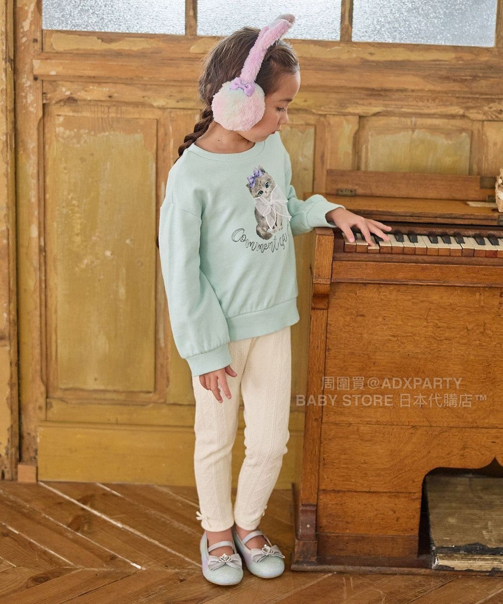 日本童裝 aF#a325 提花緊身褲 90-150cm 女童款 秋季 PANTS