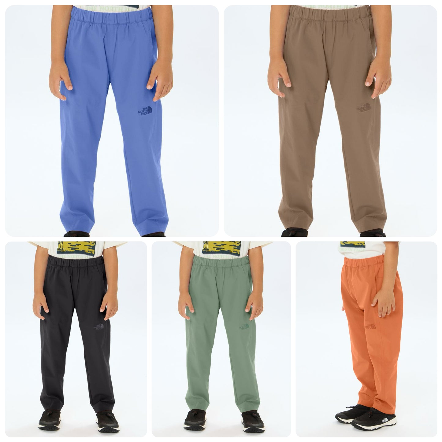 Japanese TNF High Elastic Waterproof System Anti-static Care UV Protection Sports Pants 100-120cm Boys/Girls Summer PANTS