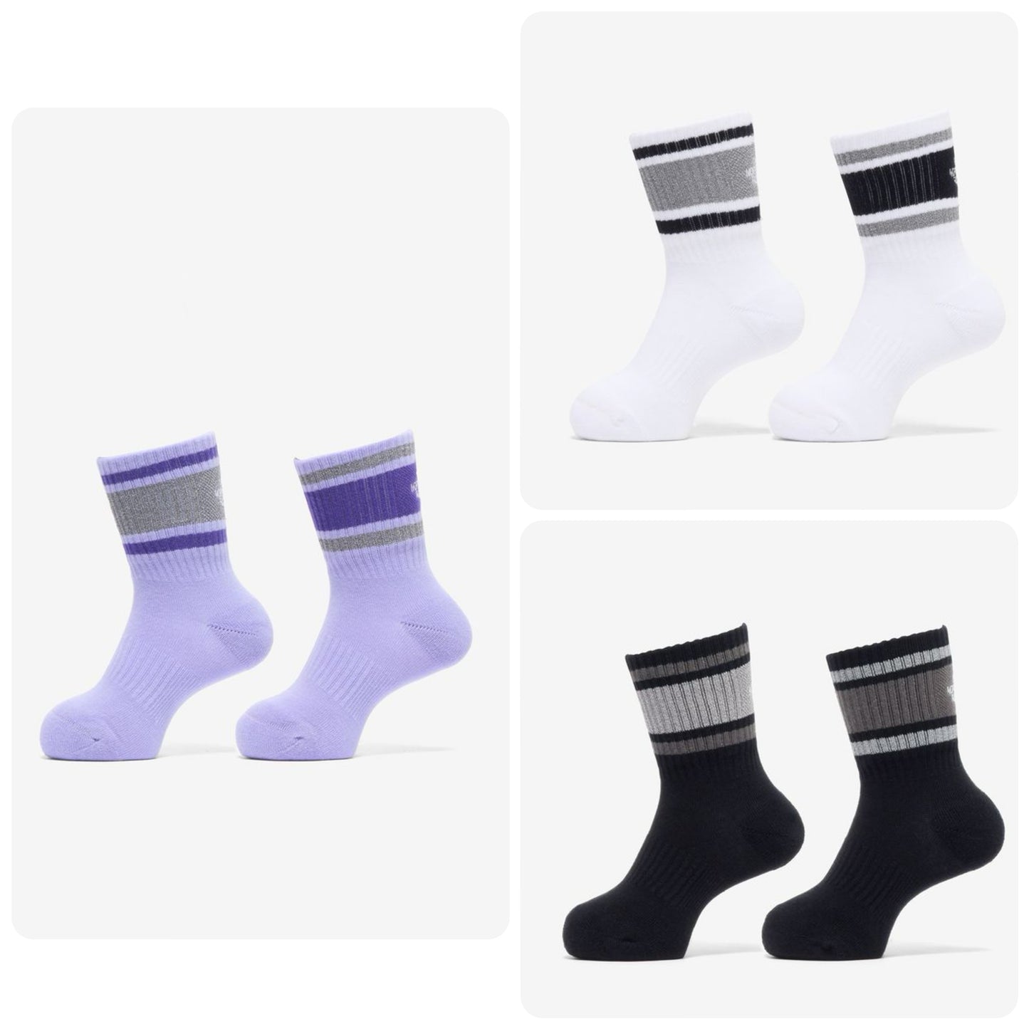 TNF antibacterial and deodorizing socks (made in Japan) with fluorescent logo, 2 pairs, 16-21cm, direct from Japan.