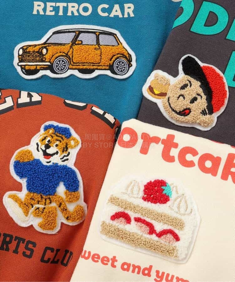 日本童裝 BREEZE 抓毛貼布衛衣 80-140cm 男童款/女童款 冬季 TOPS