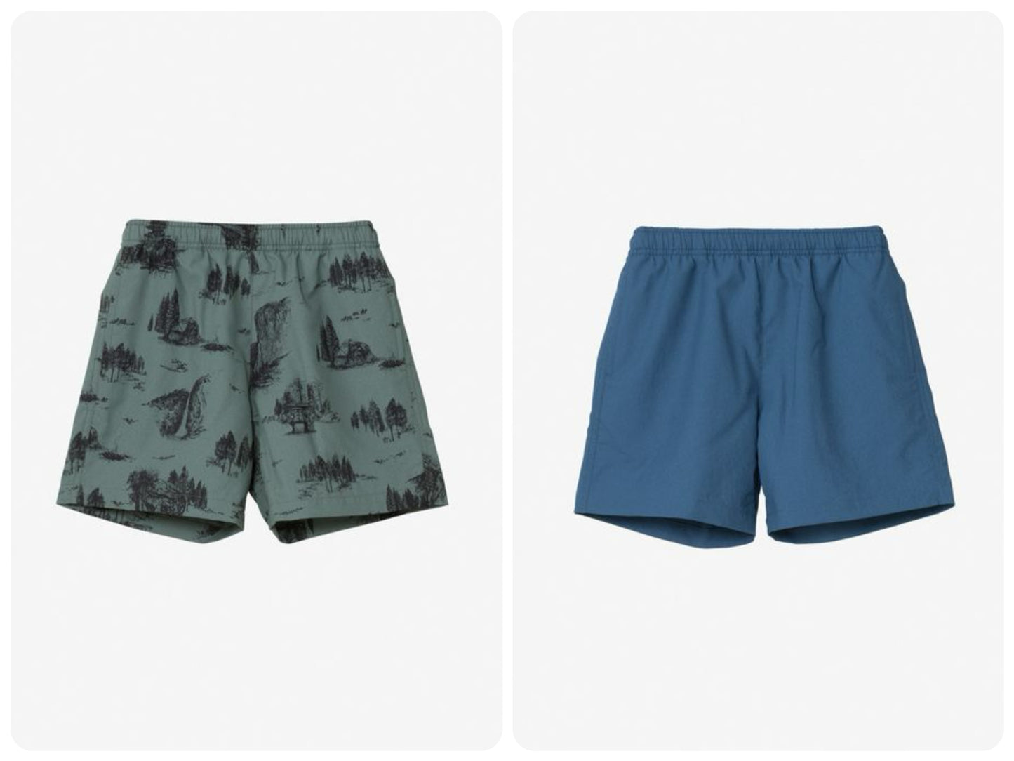 Japanese children's clothing TNF anti-UV static care breathable sports shorts 100-120cm boys/girls summer PANTS