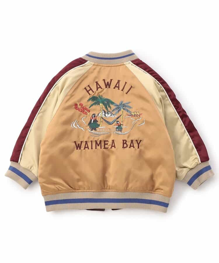 日本童裝 F.O.KIDS 2Way 雙面兩著 刺繡圖案棒球外套 80-140cm 男童款 秋季 OUTERWEAR 其他品牌童裝