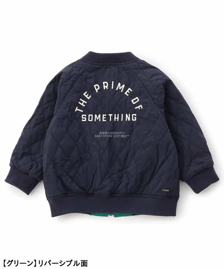 日本童裝 F.O.KIDS 2Way 雙面兩著 刺繡圖案棒球外套 80-140cm 男童款 秋季 OUTERWEAR 其他品牌童裝