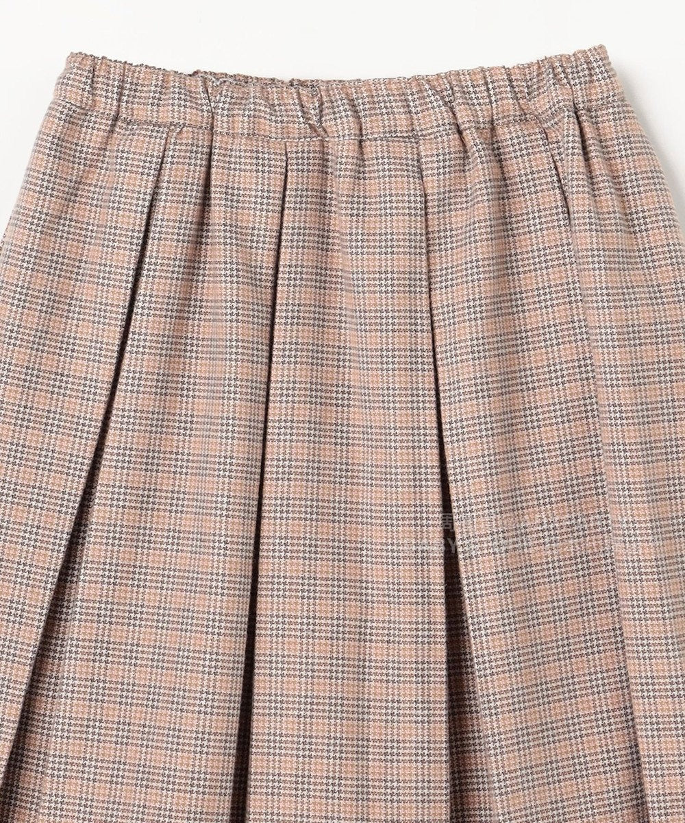 日本童裝 aF#a325 蝴蝶結格仔百摺裙 110-160cm 女童款 秋季 SKIRTS
