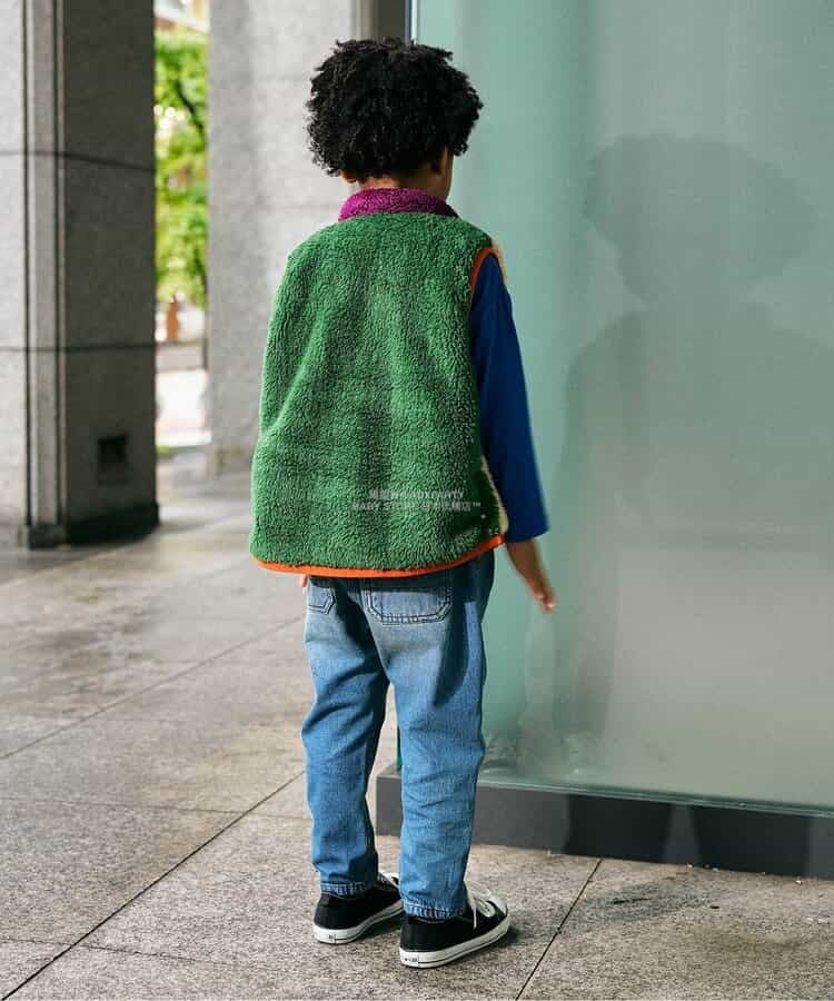 日本童裝 F.O.KIDS 2Way 雙面兩著 絨毛背心外套 80-140cm 男童款 秋季 OUTERWEAR 其他品牌童裝