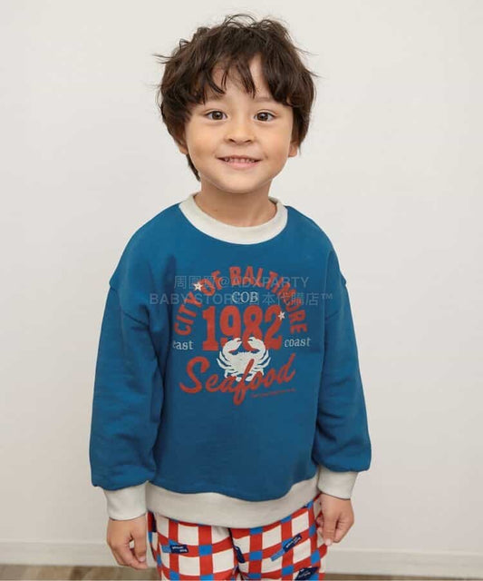 日本童裝 BREEZE 美國餐廳印花衛衣 80-140cm 女童款 冬季 TOPS