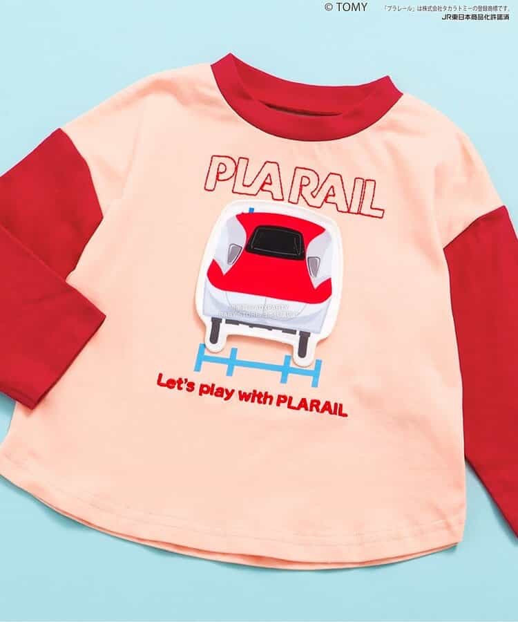 Moujonjon Hungry Heart JR Shinkansen Top (90-130cm) for Boys (Summer TOPS) (Railway Series)