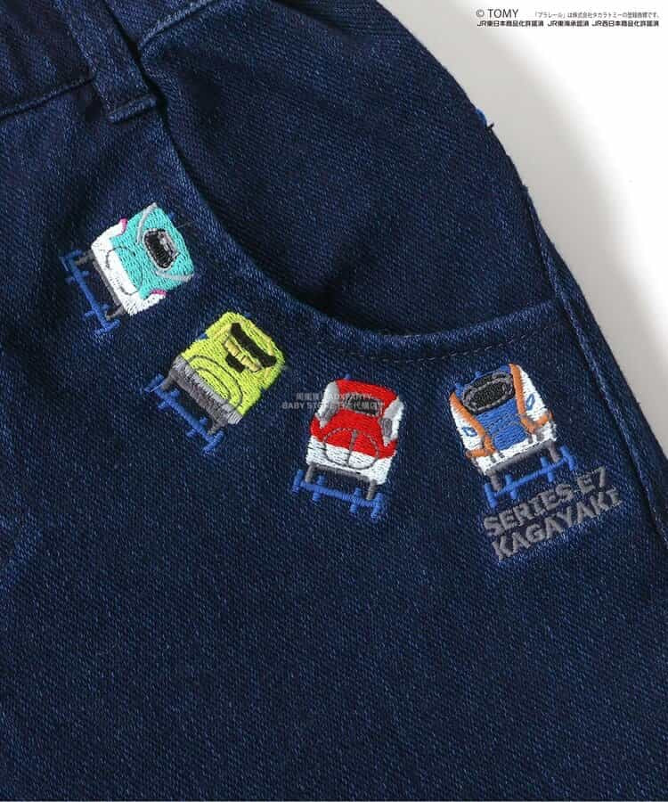 Moujonjon Hungry Heart JR Shinkansen Top (90-130cm) for Boys (Summer TOPS) (Railway Series)