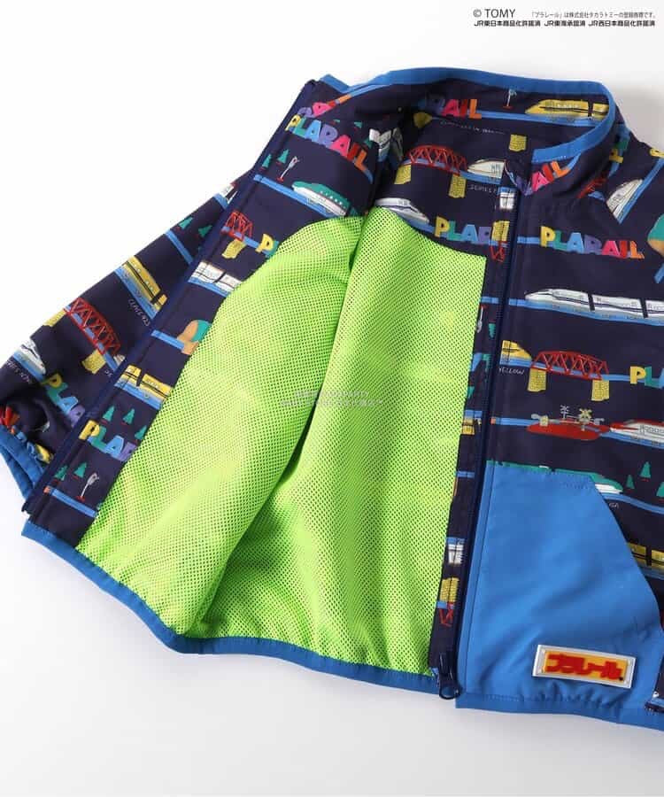 Moujonjon Hungry Heart JR Shinkansen Top (90-130cm) for Boys (Summer TOPS) (Railway Series)