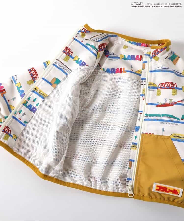 Moujonjon Hungry Heart JR Shinkansen Top (90-130cm) for Boys (Summer TOPS) (Railway Series)