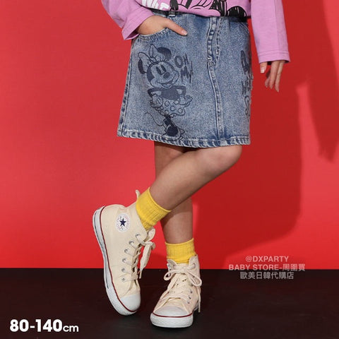 日本童裝 BDL x Disney 牛仔裙 80-140cm 女童款 春季 SKIRTS