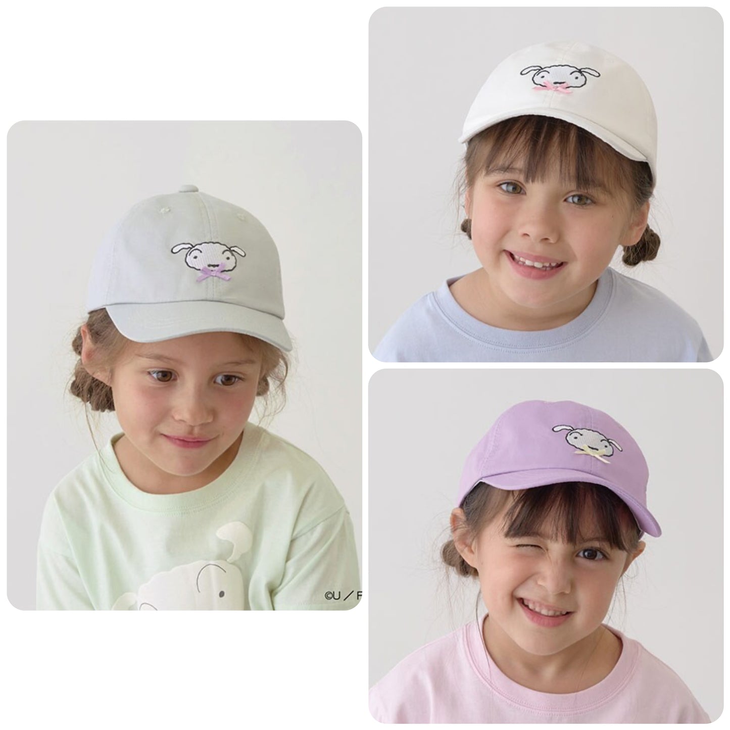 Lycee mine x Crayon Shin-chan White Cap 54cm (Direct from Japan)