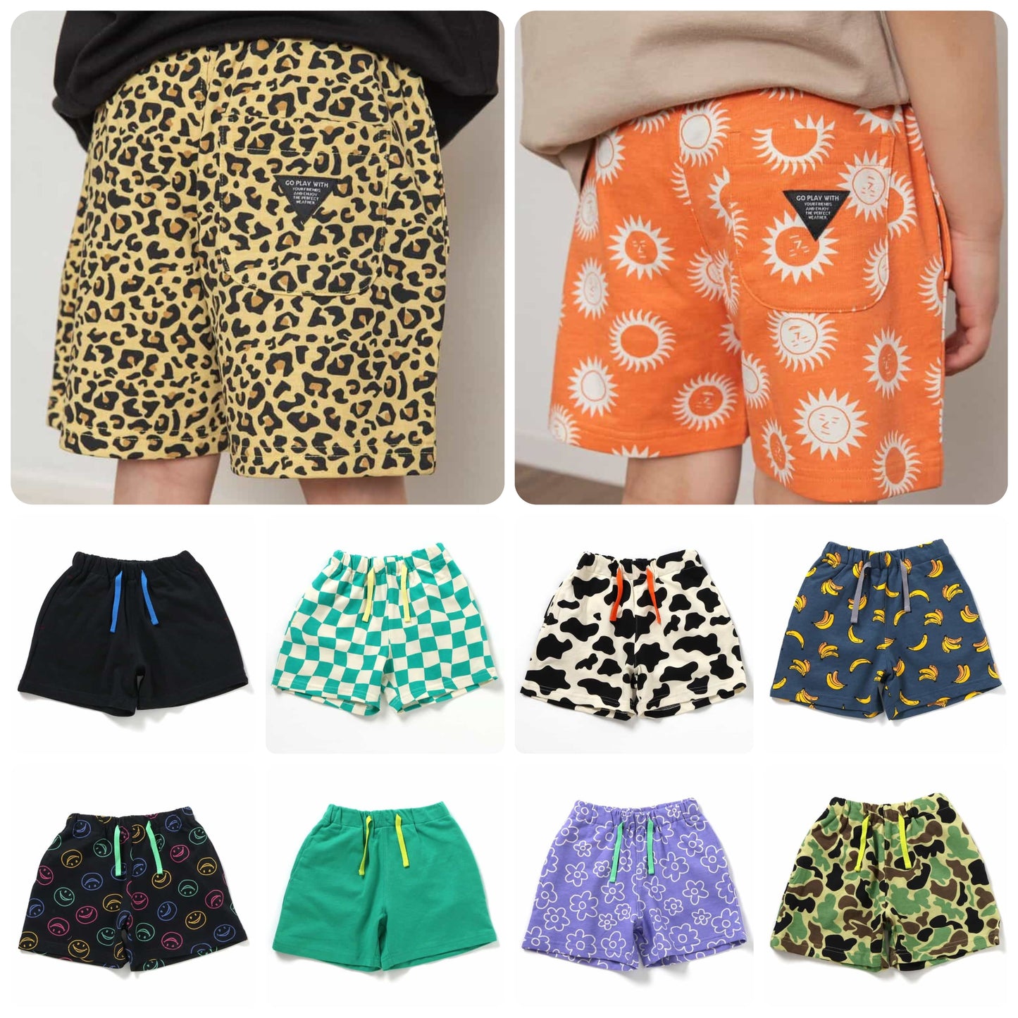 Japanese children's clothing BREEZE casual shorts 80-150cm boys/girls summer TOPS
