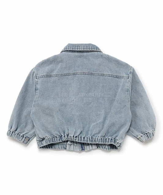日本童裝 BREEZE 緞帶牛仔外套 90-140cm 女童款 春季 OUTERWEAR