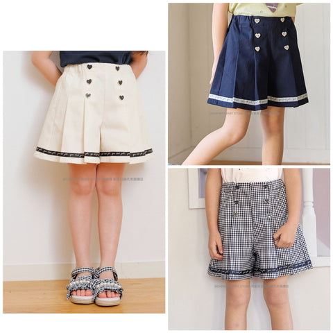 日本直送 aF#a325 學院風短裙褲 110-160cm 女童款 夏季 PANTS