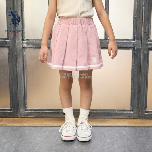 日本童裝 Ly# mine x US POLO ASSN. 百褶短裙 100-150cm 女童款 冬季 SKIRTS