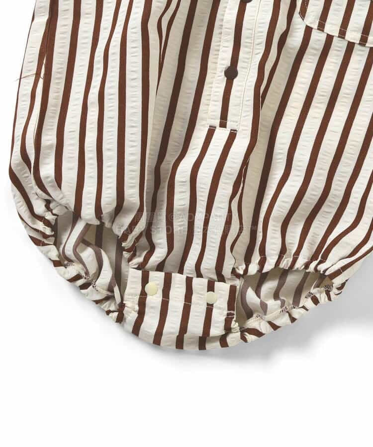 日本童裝 BREEZE 襯衫連衣 70-80cm 男童款 初生嬰兒 春季 Jumpsuit