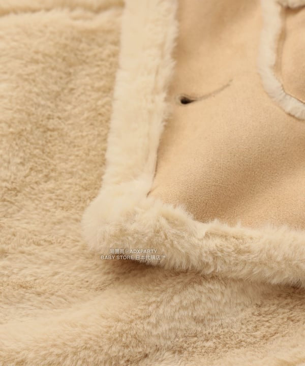 日本童裝 BEAMS mini 仿羊皮大褸 90-150cm 女童款 秋冬季 (適合寒冷天氣、溫度低天氣及落雪)OUTERWEAR