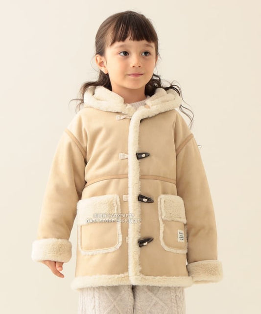 日本童裝 BEAMS mini 仿羊皮大褸 90-150cm 女童款 秋冬季 (適合寒冷天氣、溫度低天氣及落雪)OUTERWEAR