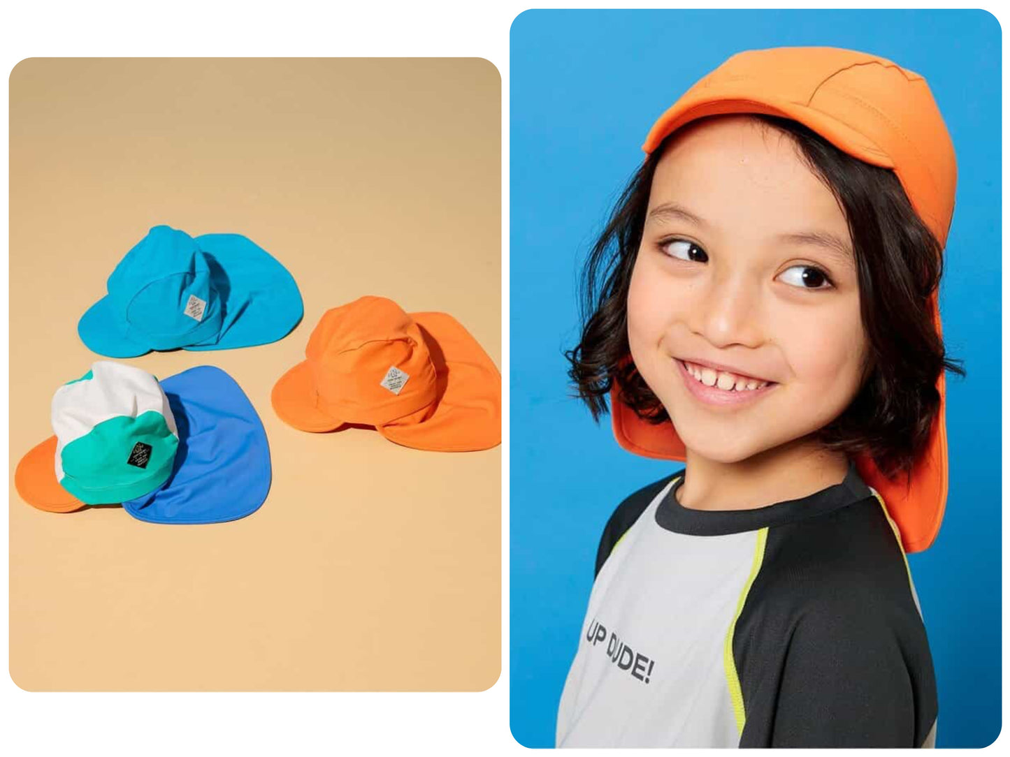 BREEZE UV Protection Swim Cap (46-56cm) Direct from Japan - Summer Swimwear Collection