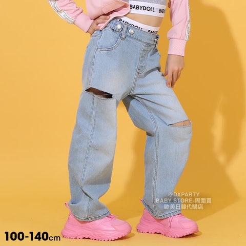 日本童裝 BDL 牛仔長褲 100-140cm 女童款 夏季 PANTS