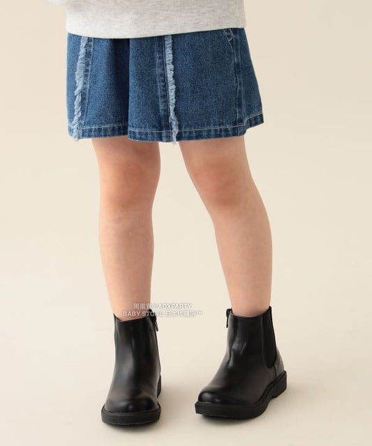 日本童裝 BEAMS mini 流蘇牛仔短褲 90-150cm 女童款 秋冬季 PANTS