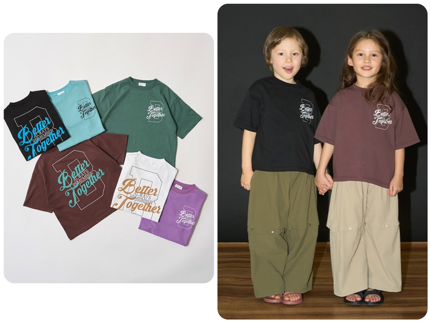 Japanese children's clothing b・R# contact cool water absorption quick dry series letter print top 100-150cm boys/girls summer TOPS