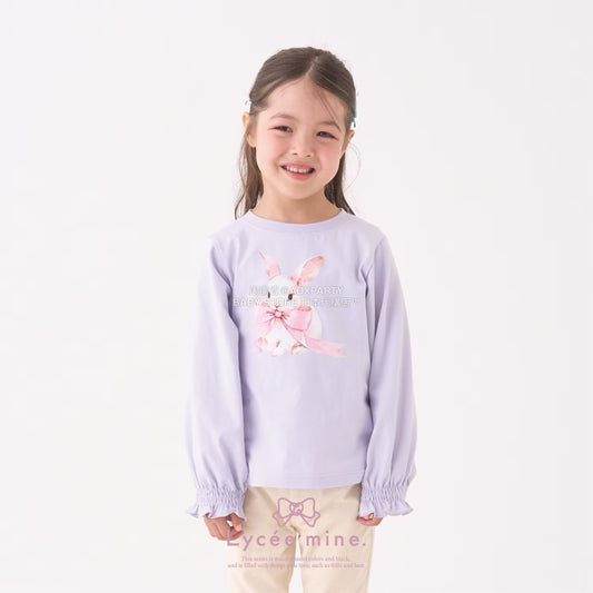 日本童裝 Ly# mine 印花圖案上衣 100-150cm 女童款 冬季 TOPS