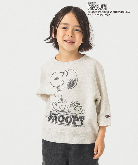 日本童裝 B:MING by BEAMS FRUIT OF THE LOOM PEANUTS印花衛衣 100-140cm 男童款/女童款 秋冬季 TOPS