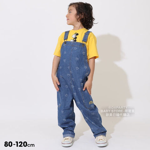 日本童裝 BDL x Disney 牛仔吊帶連體褲 80-120cm 男童款 夏季 Jumpsite