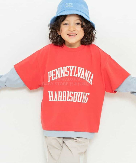 日本童裝 BREEZE 兩件上衣層疊套裝 90-150cm 男童款/女童款 夏季 TOPS