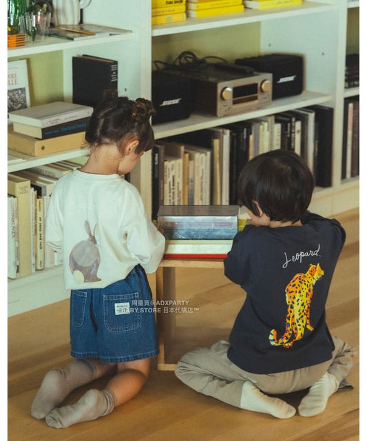 日本童裝 BEAMS mini 動物patpat印花長袖T恤 90-140cm 男童款/女童款 秋冬季 TOPS