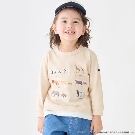 日本童裝 pe#main x TOMICA・ANIA 假兩件上衣 80-130cm 男童款 春季 TOPS