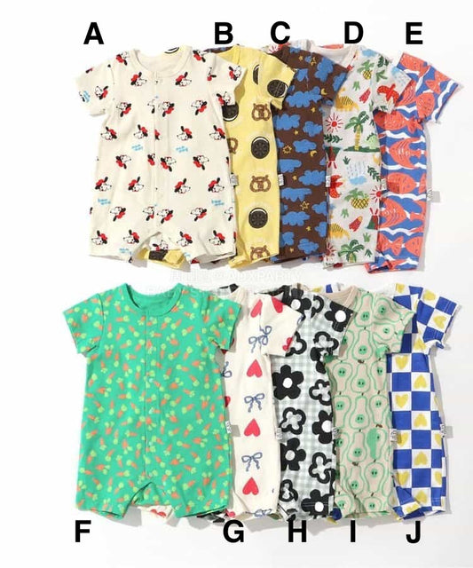 日本童裝 BREEZE 連衣 60-80cm 男童款/女童款 初生嬰兒 夏季 Jumpsuit