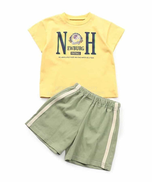 日本童裝 BREEZE 印花兩件套裝 80-150cm 男童款 夏季 TOPS PANTS