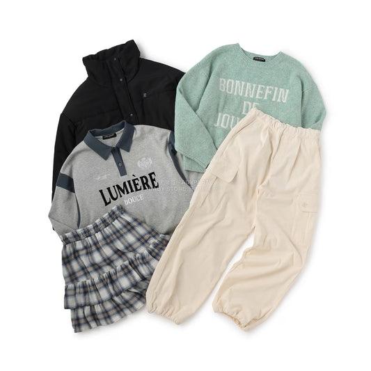 日本直送 pom ponette junior 福袋5點 140-165cm 女童款 2026年日本新春福袋 福袋不參與$900免運 滿$900可加$25免運【日本預售:2026年1月1日】