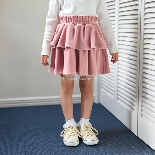 日本童裝 Ly# mine 天鵝絨蛋糕裙 100-150cm 女童款 秋季 SKIRTS