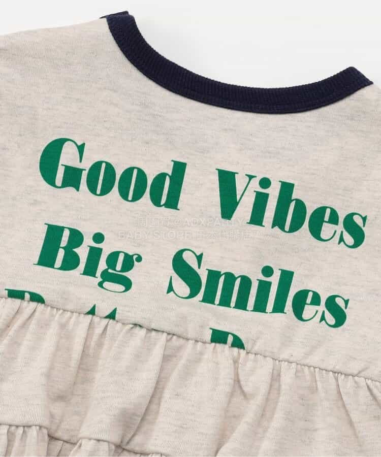 日本童裝 BREEZE 雙色荷葉邊連衣 70-80cm 女童款 初生嬰兒 夏季 Jumpsuit