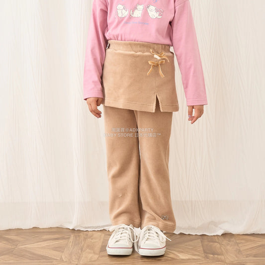 日本童裝 Ly# mine 天鵝絨喇叭褲連裙 100-150cm 女童款 秋季 SKIRTS PANTS