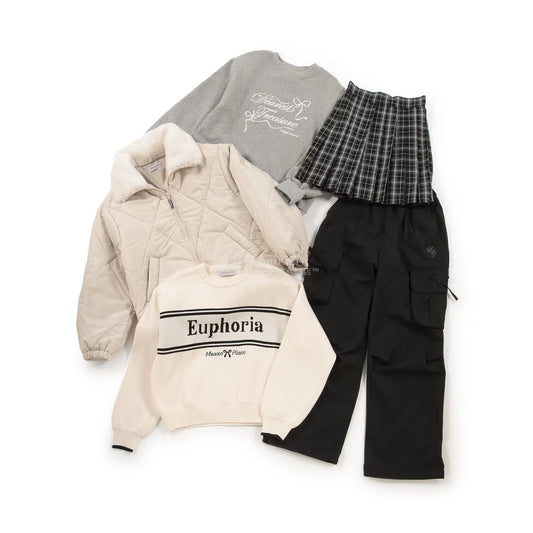 日本直送 mezzo piano junior 福袋5點 140-165cm 女童款 2026年日本新春福袋 福袋不參與$900免運 滿$900可加$25免運【日本預售:2026年1月1日】