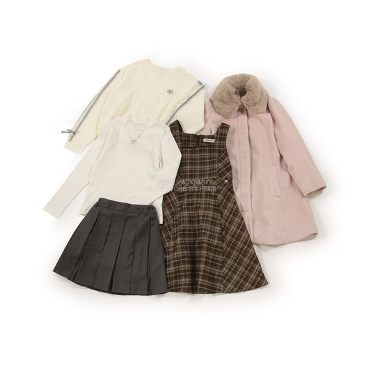 日本直送 mezzo piano junior 福袋5點 140-165cm 女童款 2026年日本新春福袋 福袋不參與$900免運 滿$900可加$25免運【日本預售:2026年1月1日】