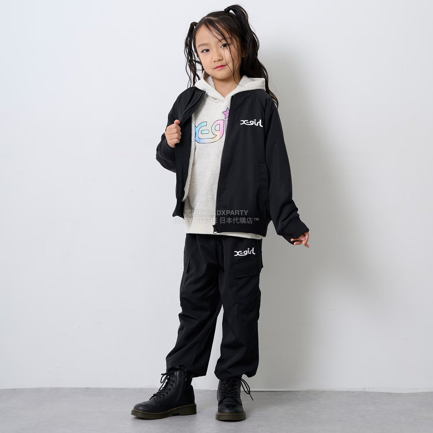 日本直送 X-girl Stages 福袋5點 90-140cm 女童款 2026年日本新春福袋 福袋不參與$900免運 滿$900可加$25免運【日本預售:2026年1月1日】