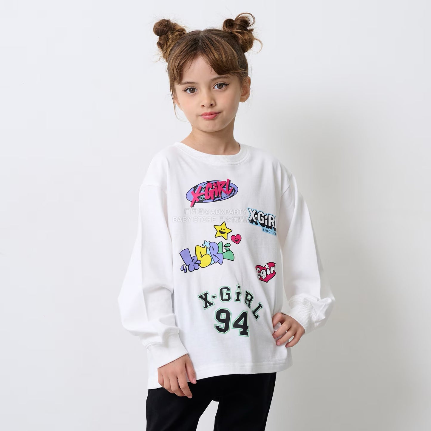 日本直送 X-girl Stages 福袋5點 90-140cm 女童款 2026年日本新春福袋 福袋不參與$900免運 滿$900可加$25免運【日本預售:2026年1月1日】