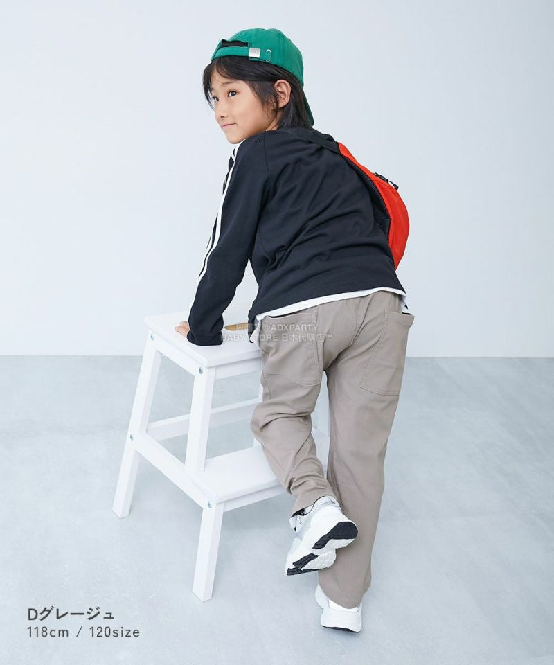 日本童裝 dev!rock 彈性斜紋休閒長褲 100-160cm 男童款/女童款 秋季 PANTS
