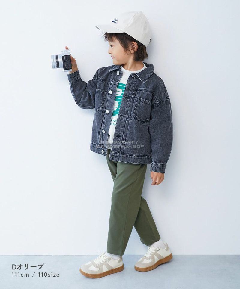 日本童裝 dev!rock 彈性斜紋休閒長褲 100-160cm 男童款/女童款 秋季 PANTS