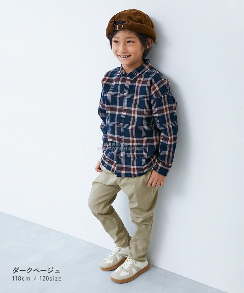日本童裝 dev!rock 彈性斜紋布長褲 90-160cm 男童款/女童款 秋季 PANTS