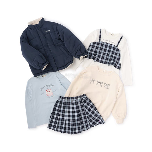 日本直送 KP 福袋5點 120-160cm 女童款 2026年日本新春福袋 福袋不參與$900免運 滿$900可加$25免運 【日本預售:2026年1月1日】