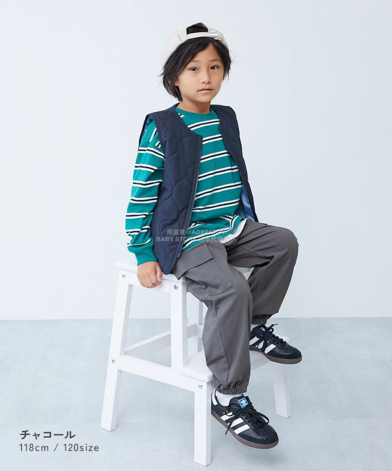 日本童裝 dev!rock 彈性斜紋工裝長褲 100-160cm 男童款 秋季 PANTS