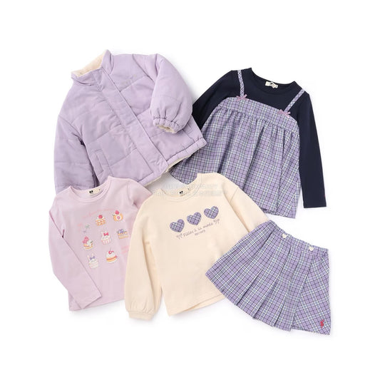 日本直送 KP 福袋5點 90-130cm 女童款 2026年日本新春福袋 福袋不參與$900免運 滿$900可加$25免運 【日本預售:2026年1月1日】